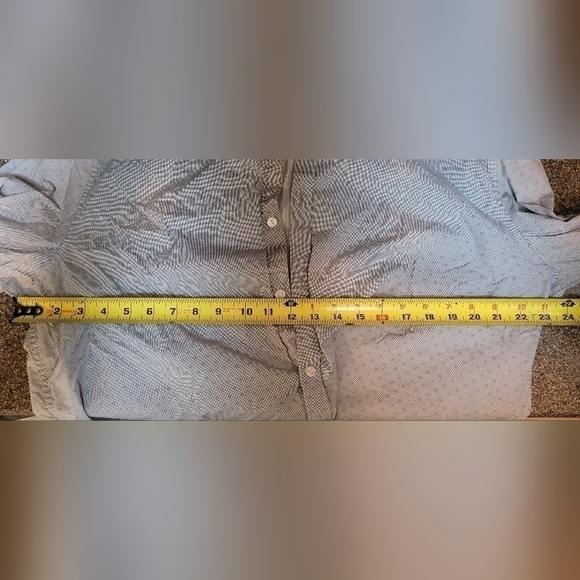 $60 Men's Calvin Klein Gray Checkered Pattern Casual Button Down Long Sleeve XL - Picture 11 of 11